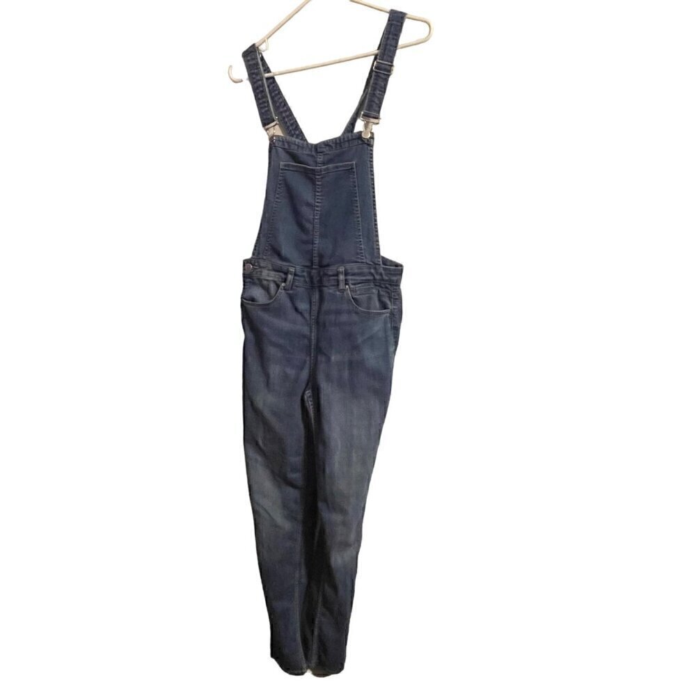 Women's Denim 5-Pocket Criss Cross Suspenders Overalls Comfortable Size 6